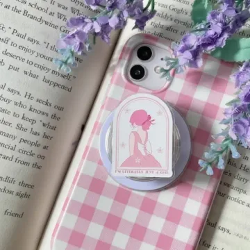 I M Literally a Girl Trendy Pink Coquettish Sweet Girl Era Phone Grip