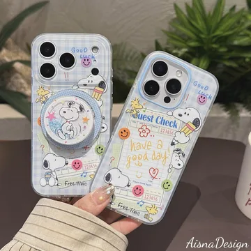 Adorable Snoopy Magnetic Cute Trendy Stylish Phone Grip