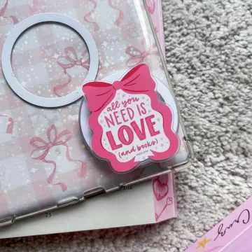 Bookish Quote All You Need Is Love and Books Kindle Phone Grip