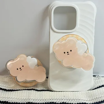 Cloud Bear Cream Teddy Cute Trendy Stylish MagSafe Phone Grip