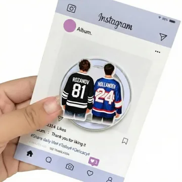 Hockey Romance Rozanov Hollander Jersey Art Smut Spicy Phone Grip