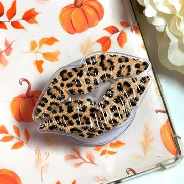 Leopard Lips Girly Coquette Kickstand Trendy MagSafe Phone Grip