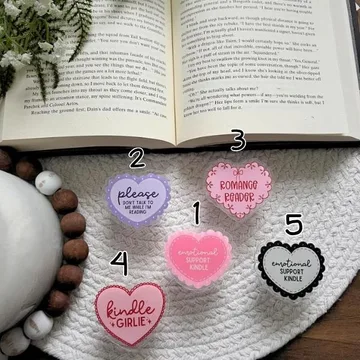 Heart Shaped Emotional Support Kindle Romantic Reader Phone Grip