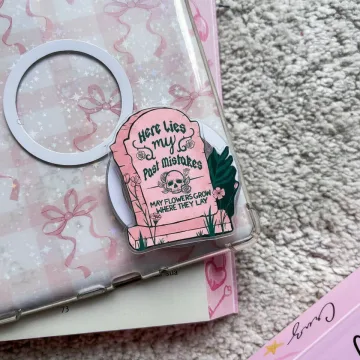 May Flowers Grow Where They Lay Magnetic Cute Trendy Phone Grip