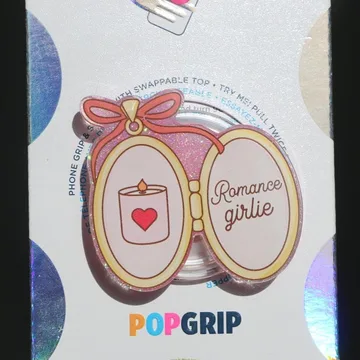 Romance Locket Sparkly Pink Bookish Kindle Book Lover Phone Grip