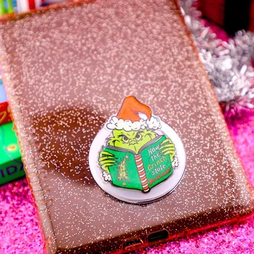 Grinch Glitter Cute Trendy Stylish Aesthetic MagSafe Phone Grip