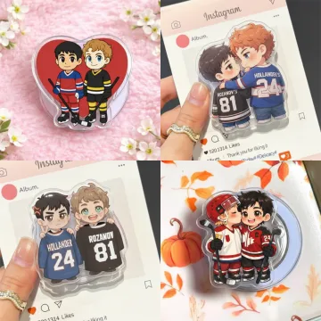 Heated Rivalry Hockey Couple Heart Chibi Romance MagSafe Phone Grip