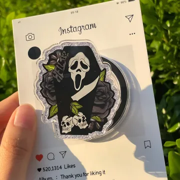 Creepy Mask Kindle Gothic Rose Pop Bookish MagSafe Phone Grip