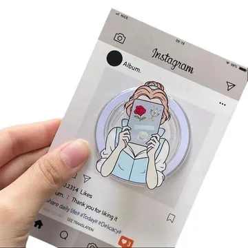 Fairytale Village Girl Blue Dress Reader Character Phone Grip
