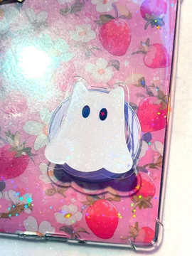 Glitter Eyes Ghost Cute Trendy Stylish Aesthetic MagSafe Phone Grip
