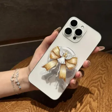 Angel Bow Coquette Ribbon Cute Trendy Stylish MagSafe Phone Grip