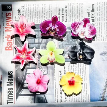 Orchid Flower Hibiscus Flower Magnetic Cute Trendy Phone Grip