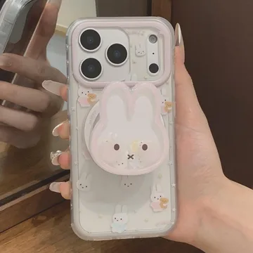 Bunny with Bear Frog Hedgehog Magnetic Cute Trendy Phone Grip