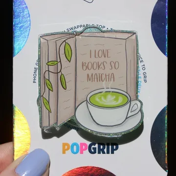 Hot Matcha and Books Kindle Book Kindle Bookish Book Lover Phone Grip