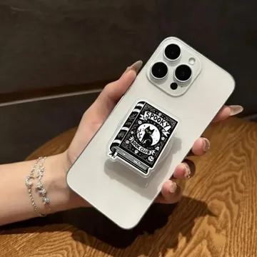 Spooky Cat Book Club Secure and Gift for Cat and Book Phone Grip