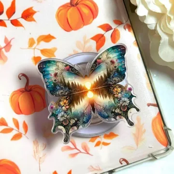 Boho Sunset Butterfly Enchanting Nature Inspired MagSafe Phone Grip