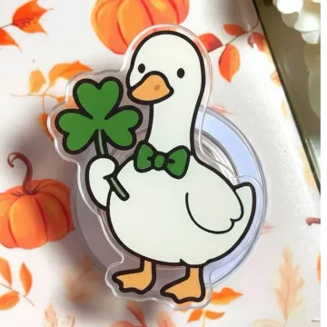 Shamrock Goose for Gift for Holiday Leprechaun MagSafe Phone Grip