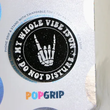 Do Not Disturb Sparkly Black Emo Kindle Bookish Book Lover Phone Grip
