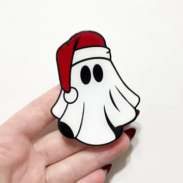 Santa Ghost Spooky Christmas Snowflake Halloween Pumpkin Phone Grip