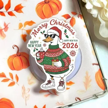 Happy Year 2026 Duck Magnetic Cute Trendy Stylish Phone Grip