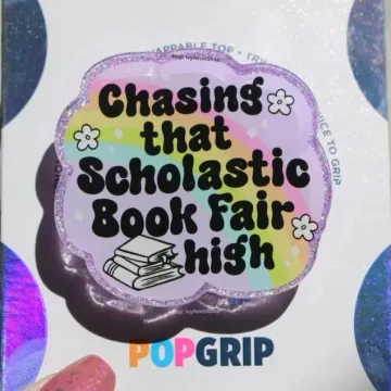 Sparkly Book Fair Kindle Bookish Book Lover Magnetic Phone Grip