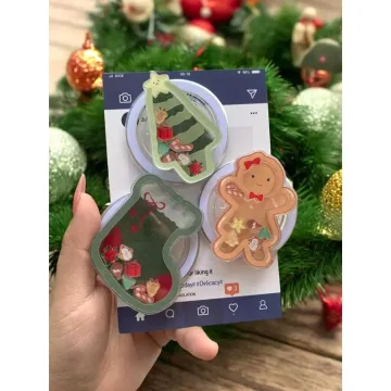3D Christmas Shaker Toks Must Have Xmas Set Santa Phone Grip