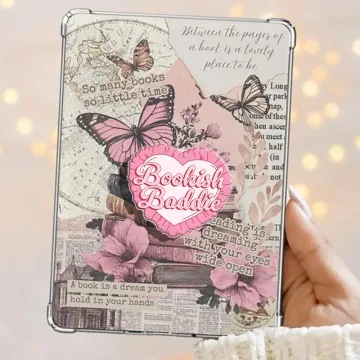Bookish Baddie Coquette Pink Heart Pillow Kindle Book Phone Grip
