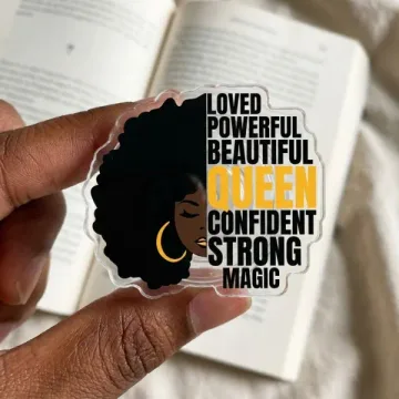 Melanin Queen Woman Art Loved Powerful Black Girl Phone Grip