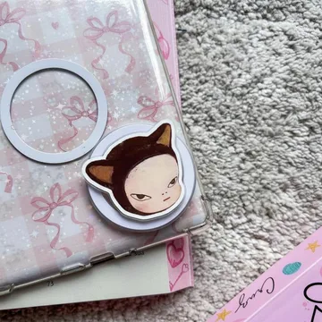 Yoshitomo Nara No Bunny Girl Face Frog Hedgehog MagSafe Phone Grip