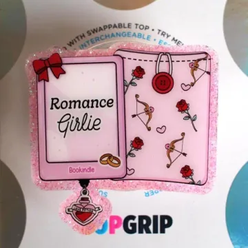 Romance Girlie Kindle Bookish Book Lover Gift for Her Phone Grip