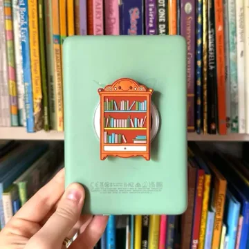 Bibli Friendly Bookshelf Book Stack Library Magnetic Phone Grip