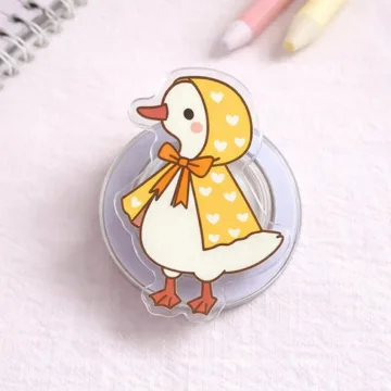 Goose Yellow Bonnet Duck Kindle Bookish Book Lover MagSafe Phone Grip