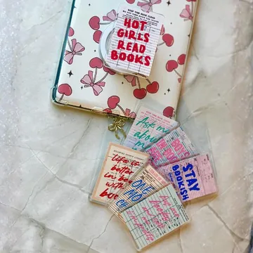 Bookish Hot Girl Read Book Kindle Mobile Gift for Book Phone Grip