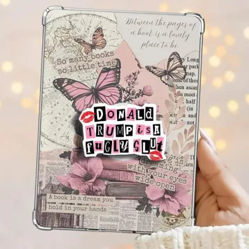 Donald Trump Is a Fugly Slut Kindle Book Bookish Book Lover Phone Grip