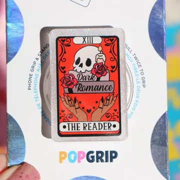 Dark Romance Tarot Card Glitter Book Lover Kindle Phone Grip