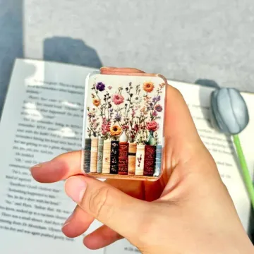 Embroidered Kindle Bookish Book Lover Magnetic Cute Phone Grip