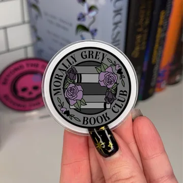 Morally Grey Book Club Magnetic Cute Trendy Stylish Phone Grip