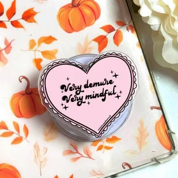 Y2K Very Mindful Heart Retro Checkerboard Valentine Phone Grip