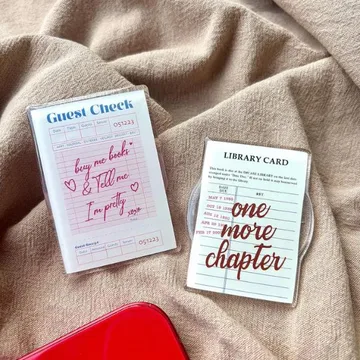 Library Card Guest Check Kindle Book Stack MagSafe Phone Grip