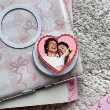 Heated Rivalry Heart Valentine Cupid Magnetic Cute Phone Grip