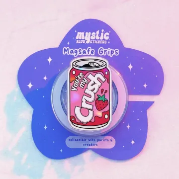 You Re My Crush Soda Strawberry Can Pink Gift MagSafe Phone Grip