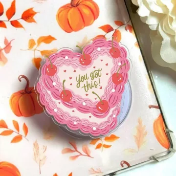 You Got This Cake with Cherry Decoration Magnetic Phone Grip