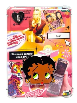 Boop Is Black Poppie Magnetic Cute Trendy Stylish Phone Grip
