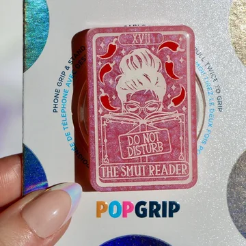 Smut Reader Romance Tarot Kindle Pink Pearlescent Phone Grip