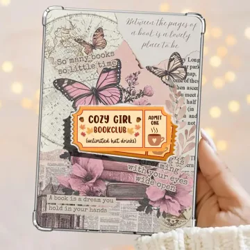Cozy Girl Bookclub Ticket Unlimited Hot Drinks Spooky Phone Grip