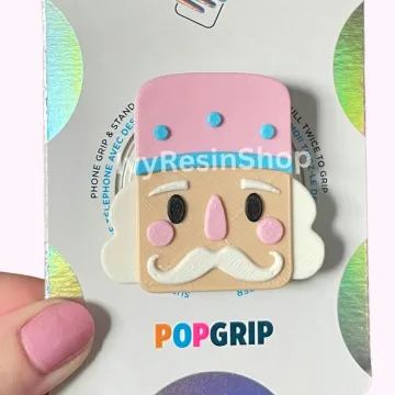 Nutcracker Christmas Kindle Bookish Book Lover Santa Phone Grip