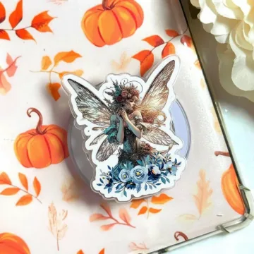 Fairy with Flowers Enchanted Floral Goddess Kawaii Phone Grip