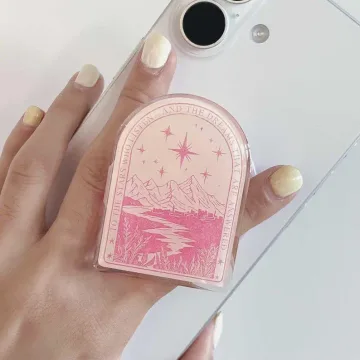 Vintage Mountain Landscape Celestial Arch Minimal MagSafe Phone Grip