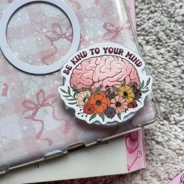 Kind to Your Mind Mental Health Awareness Gift Floral Phone Grip
