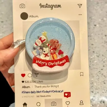Snow Globe Christmas 3D Collection Santa Snowflake MagSafe Phone Grip